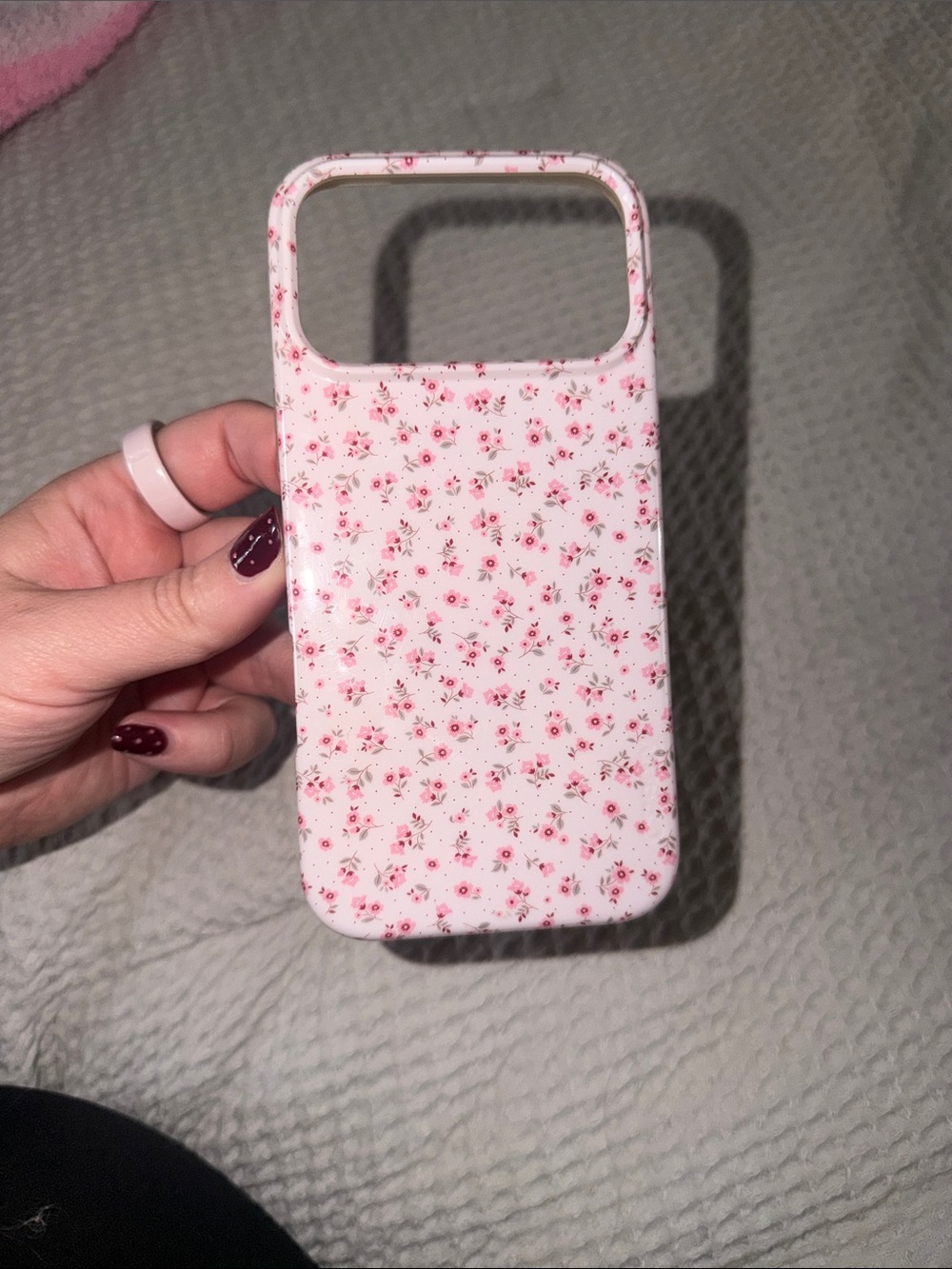 Pink Floral Protective Phone Case by